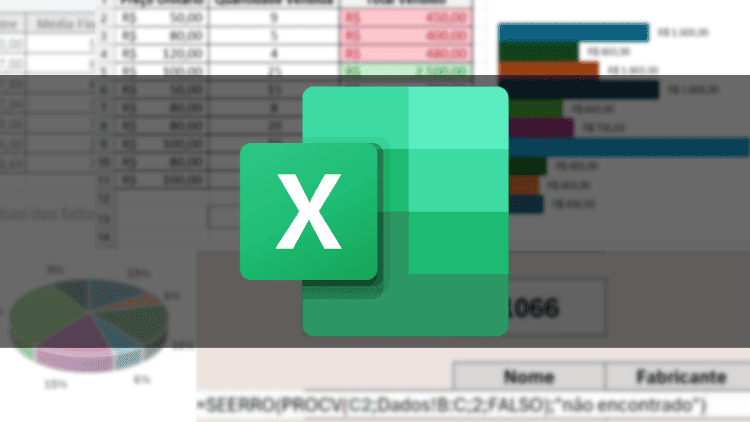 Montagem com as telas do curso Excel Descomplicado - Domine o Básico